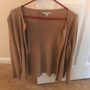 Tan cardigan